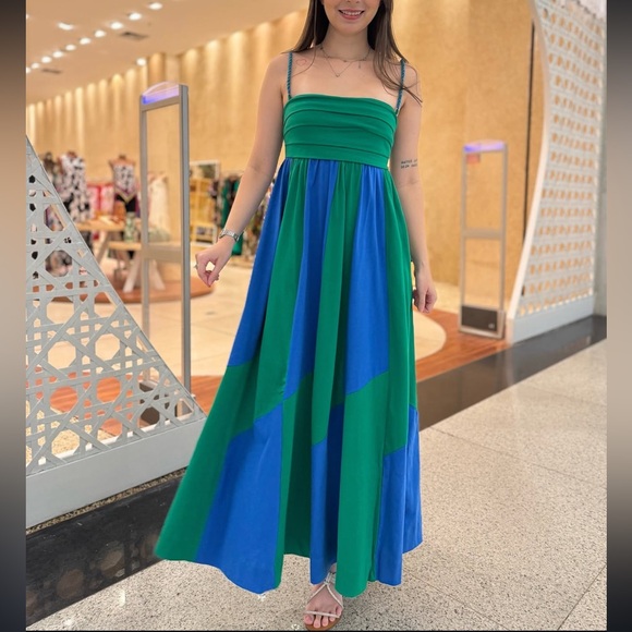 FARM Rio Cropped Patch Dress Size XS - Picture 2 of 11